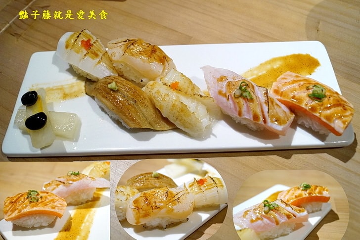 【米上有魚嘉義壽司店】大綜合壽司．天使蝦握壽司．軟殼蟹炸蝦捲創作壽司．嘉義美食好吃日式料理