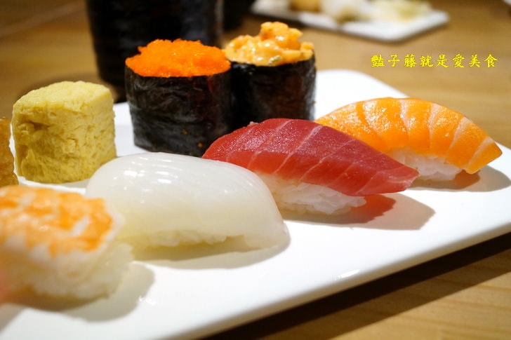 【米上有魚嘉義壽司店】大綜合壽司．天使蝦握壽司．軟殼蟹炸蝦捲創作壽司．嘉義美食好吃日式料理