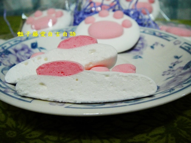 甜食糕點＆杯子物語。可愛粉紅貓掌棉花糖超卡哇伊【豔子藤美食嚐鮮試吃報告】